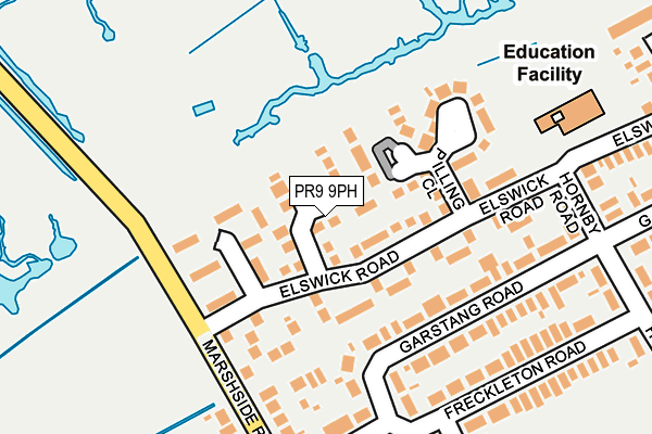 PR9 9PH map - OS OpenMap – Local (Ordnance Survey)