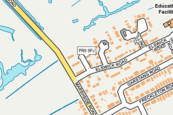 PR9 9PJ map - OS OpenMap – Local (Ordnance Survey)