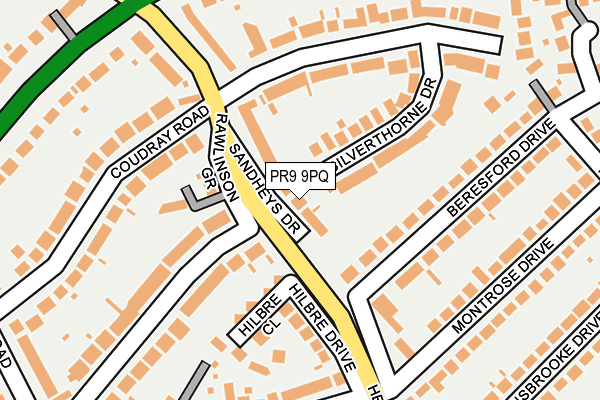 PR9 9PQ map - OS OpenMap – Local (Ordnance Survey)