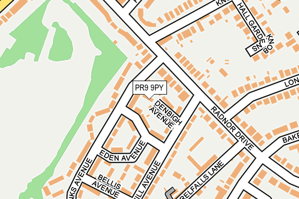 PR9 9PY map - OS OpenMap – Local (Ordnance Survey)