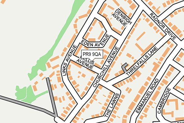 PR9 9QA map - OS OpenMap – Local (Ordnance Survey)