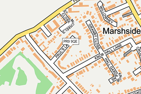 PR9 9QE map - OS OpenMap – Local (Ordnance Survey)