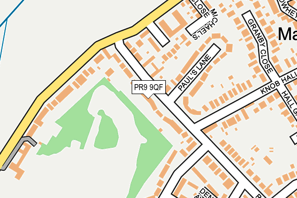 PR9 9QF map - OS OpenMap – Local (Ordnance Survey)