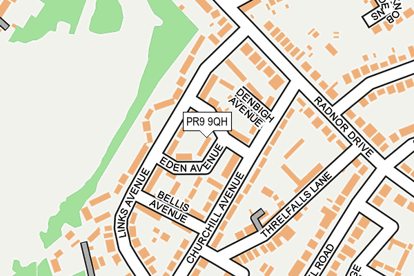 PR9 9QH map - OS OpenMap – Local (Ordnance Survey)