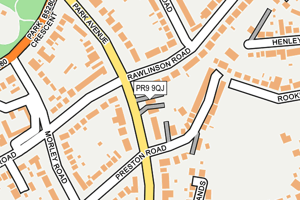 PR9 9QJ map - OS OpenMap – Local (Ordnance Survey)