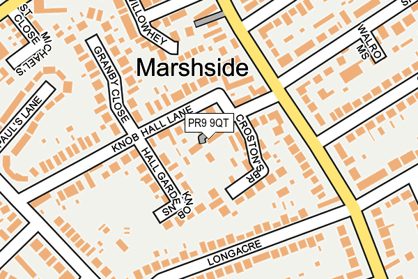 PR9 9QT map - OS OpenMap – Local (Ordnance Survey)