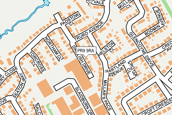 PR9 9RA map - OS OpenMap – Local (Ordnance Survey)