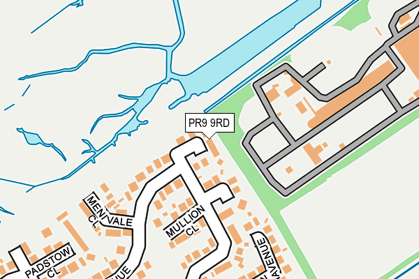 PR9 9RD map - OS OpenMap – Local (Ordnance Survey)
