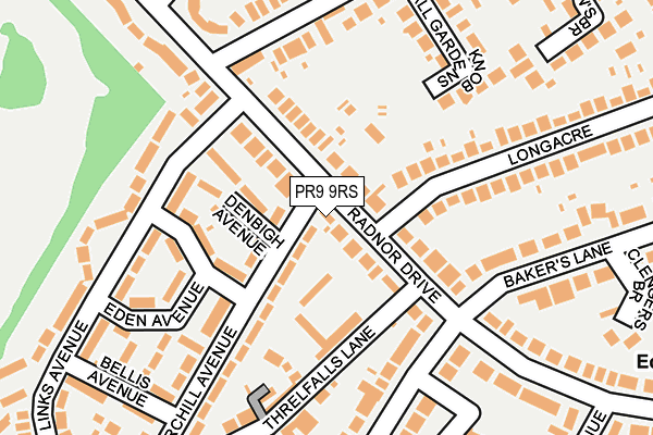 PR9 9RS map - OS OpenMap – Local (Ordnance Survey)