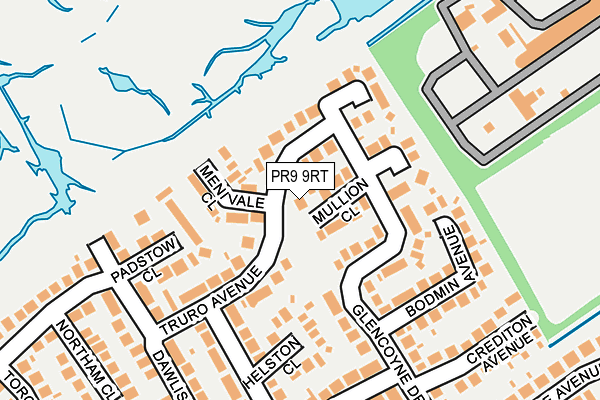 PR9 9RT map - OS OpenMap – Local (Ordnance Survey)