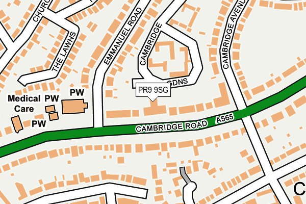 PR9 9SG map - OS OpenMap – Local (Ordnance Survey)