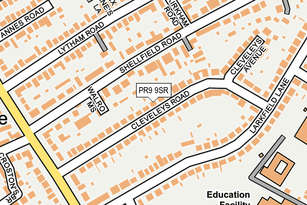 PR9 9SR map - OS OpenMap – Local (Ordnance Survey)