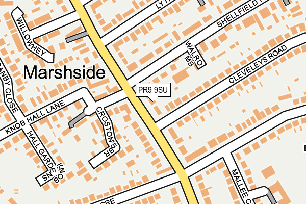 PR9 9SU map - OS OpenMap – Local (Ordnance Survey)