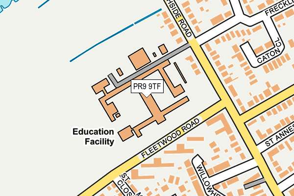 PR9 9TF map - OS OpenMap – Local (Ordnance Survey)