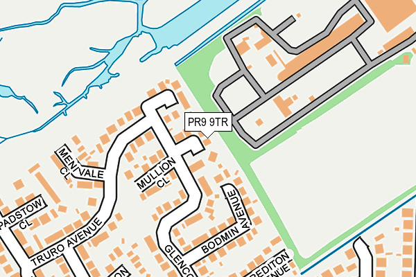 PR9 9TR map - OS OpenMap – Local (Ordnance Survey)