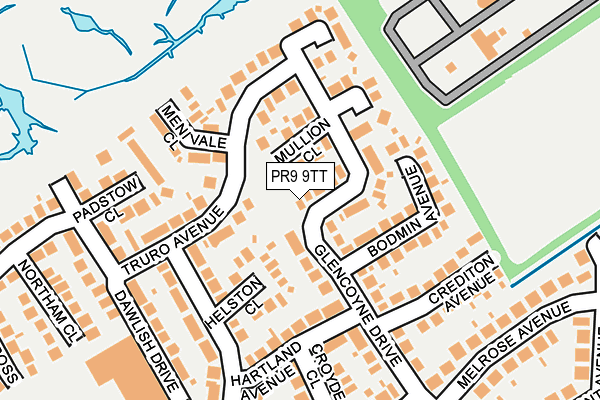 PR9 9TT map - OS OpenMap – Local (Ordnance Survey)
