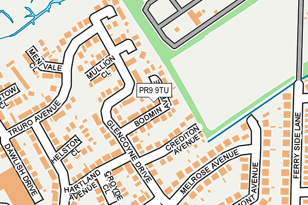 PR9 9TU map - OS OpenMap – Local (Ordnance Survey)