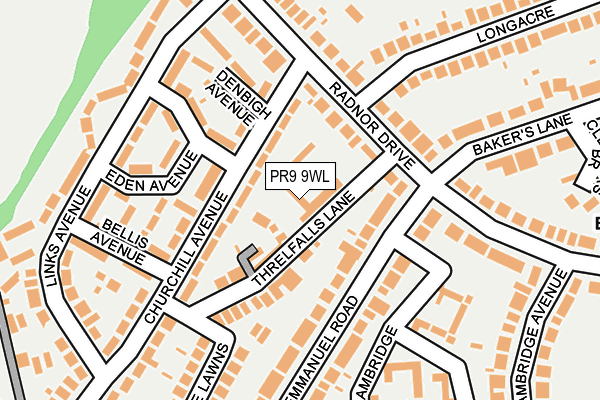 PR9 9WL map - OS OpenMap – Local (Ordnance Survey)