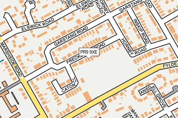 PR9 9XE map - OS OpenMap – Local (Ordnance Survey)