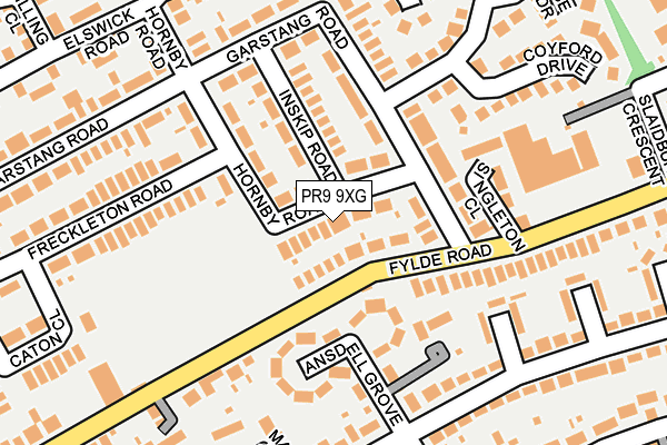 PR9 9XG map - OS OpenMap – Local (Ordnance Survey)