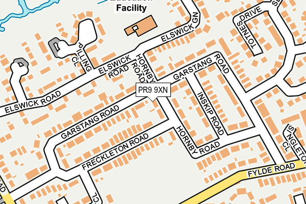 PR9 9XN map - OS OpenMap – Local (Ordnance Survey)