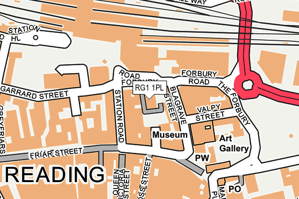 Map of J.W. PALMER & SONS (NEWBURY) LIMITED at local scale