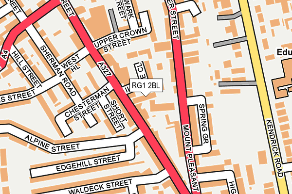 RG1 2BL map - OS OpenMap – Local (Ordnance Survey)