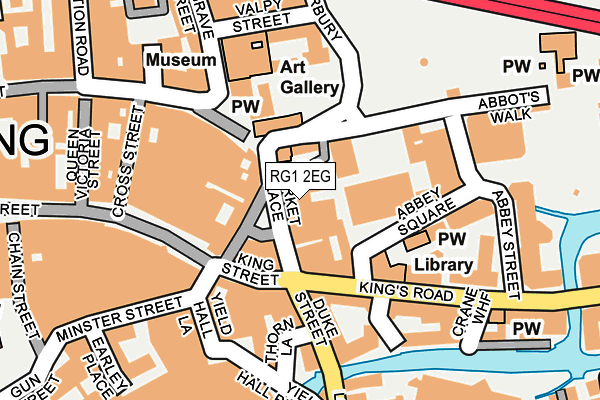 RG1 2EG map - OS OpenMap – Local (Ordnance Survey)