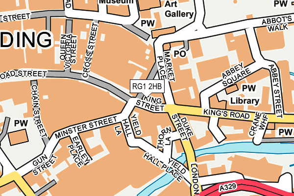 RG1 2HB map - OS OpenMap – Local (Ordnance Survey)