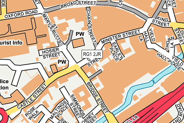RG1 2JR map - OS OpenMap – Local (Ordnance Survey)
