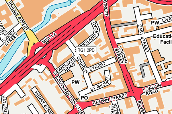 RG1 2PD map - OS OpenMap – Local (Ordnance Survey)