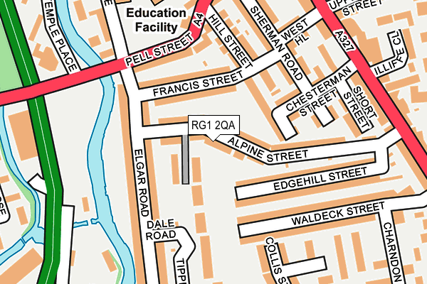 RG1 2QA map - OS OpenMap – Local (Ordnance Survey)