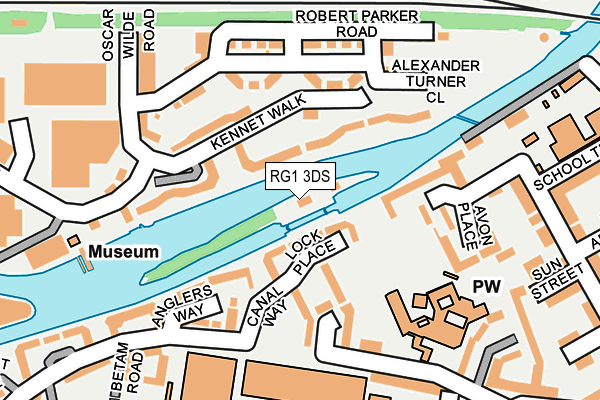 RG1 3DS map - OS OpenMap – Local (Ordnance Survey)