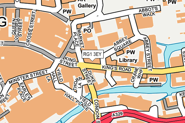 RG1 3EY map - OS OpenMap – Local (Ordnance Survey)