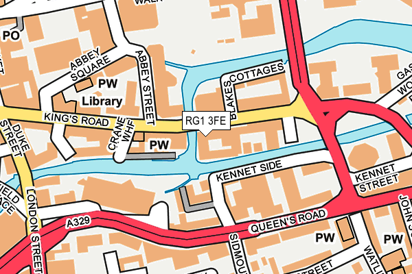 RG1 3FE map - OS OpenMap – Local (Ordnance Survey)