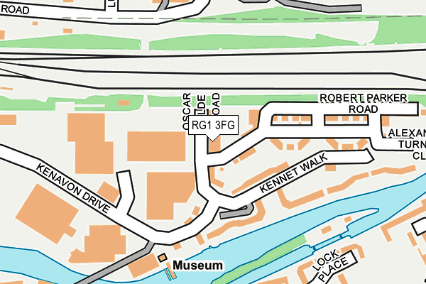 RG1 3FG map - OS OpenMap – Local (Ordnance Survey)