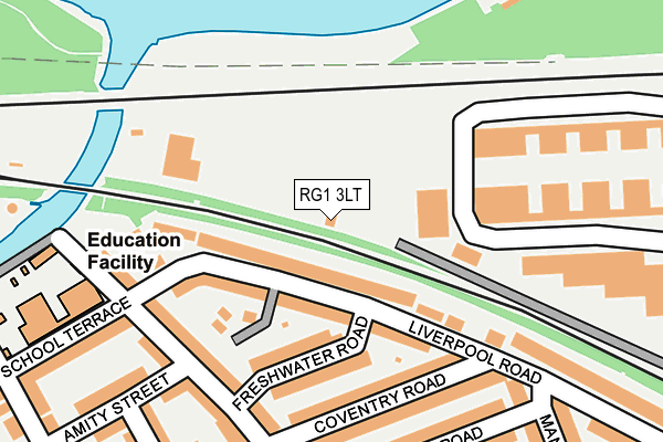 RG1 3LT map - OS OpenMap – Local (Ordnance Survey)