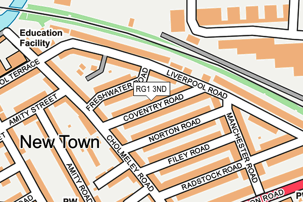RG1 3ND map - OS OpenMap – Local (Ordnance Survey)