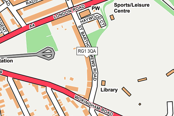 RG1 3QA map - OS OpenMap – Local (Ordnance Survey)