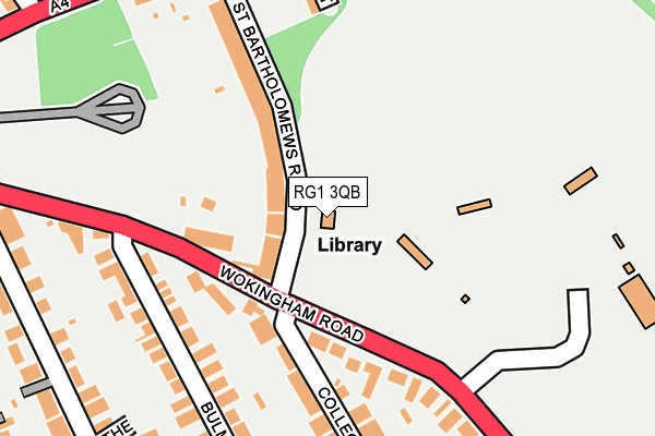 RG1 3QB map - OS OpenMap – Local (Ordnance Survey)
