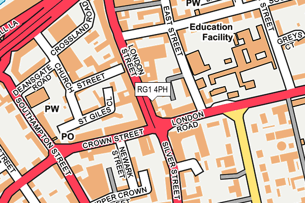 RG1 4PH map - OS OpenMap – Local (Ordnance Survey)