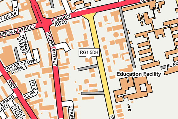 RG1 5DH map - OS OpenMap – Local (Ordnance Survey)