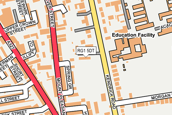 RG1 5DT map - OS OpenMap – Local (Ordnance Survey)
