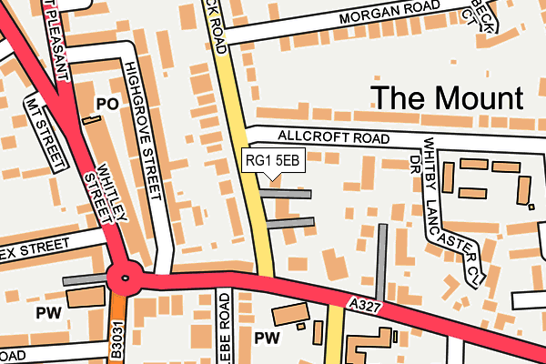 RG1 5EB map - OS OpenMap – Local (Ordnance Survey)