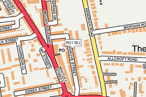 RG1 5EJ map - OS OpenMap – Local (Ordnance Survey)