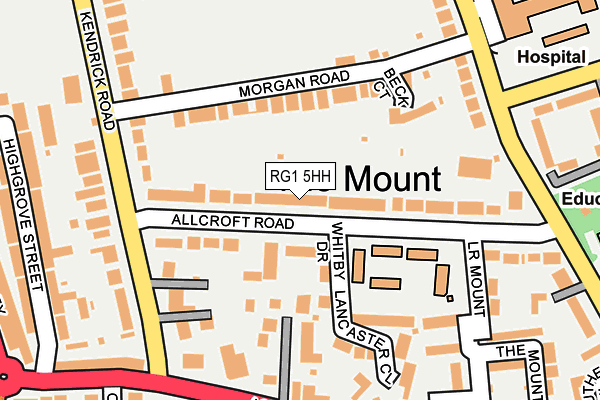 RG1 5HH map - OS OpenMap – Local (Ordnance Survey)