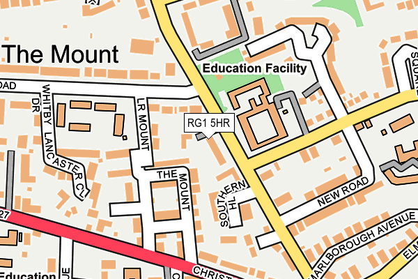 RG1 5HR map - OS OpenMap – Local (Ordnance Survey)