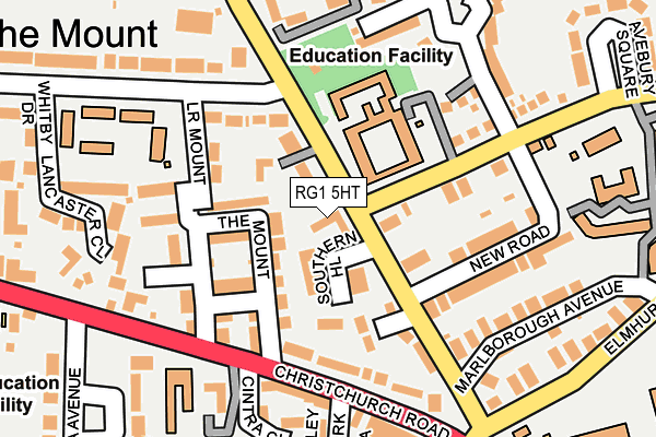 RG1 5HT map - OS OpenMap – Local (Ordnance Survey)