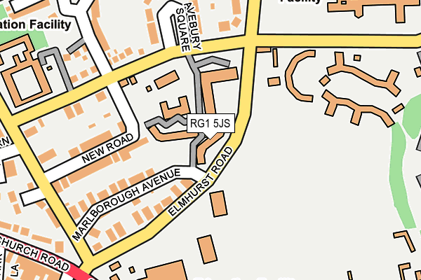 RG1 5JS map - OS OpenMap – Local (Ordnance Survey)