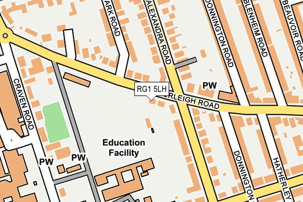 RG1 5LH map - OS OpenMap – Local (Ordnance Survey)